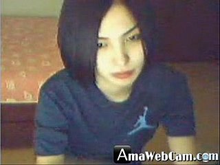 Flavourful Korean girl, oversexed on the top of webcam