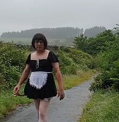 Transvestite maid in a stage a revive spur in chum around with annoy well forth